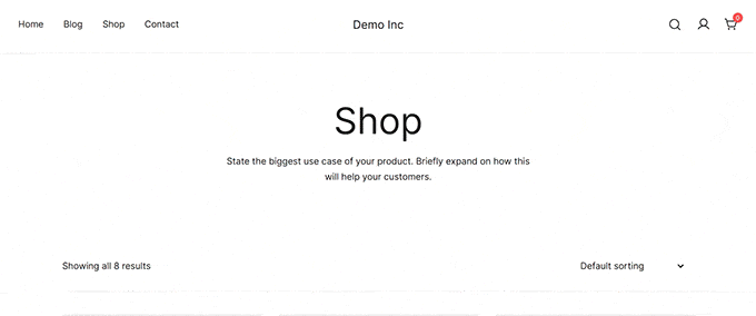 Preview of online store created with Botiga Preview of online store created with Botiga