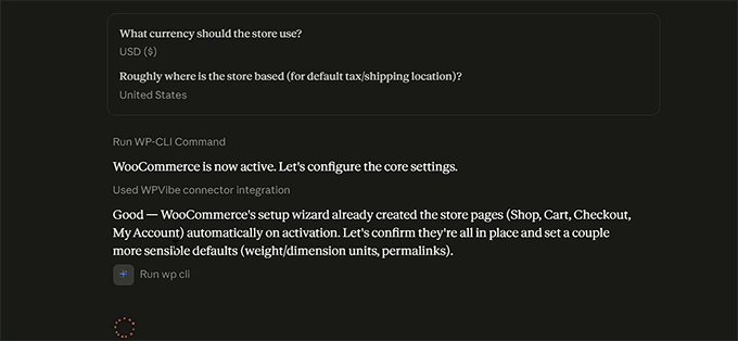 Using WPVibe and Claude to set up your store Using WPVibe and Claude to set up your store
