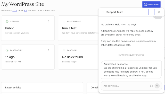 WordPress.com Live-Chat-Support WordPress.com Live-Chat-Support