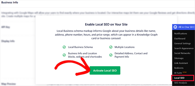Activați SEO Local în AIOSEO Activați SEO Local în AIOSEO