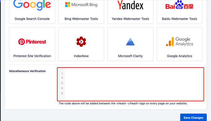 Webmaster-Tools mit AIOSEO verifizieren Webmaster-Tools mit AIOSEO verifizieren