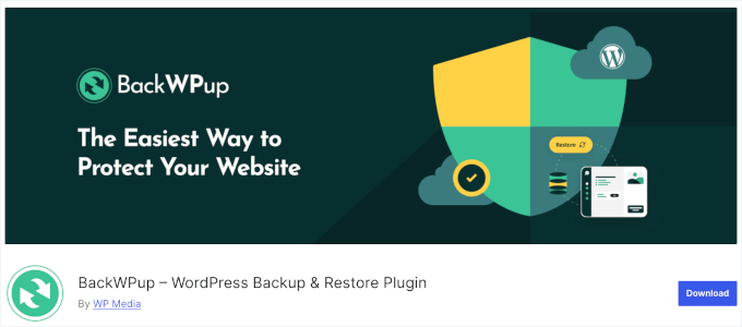 BackWPup's WordPress plugin banner BackWPup's WordPress plugin banner