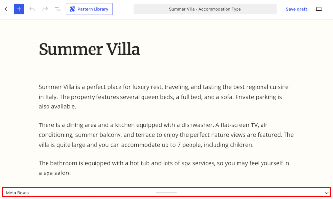 Create an accommodation type