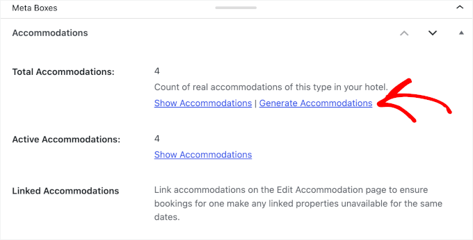 Configuring total accommodations