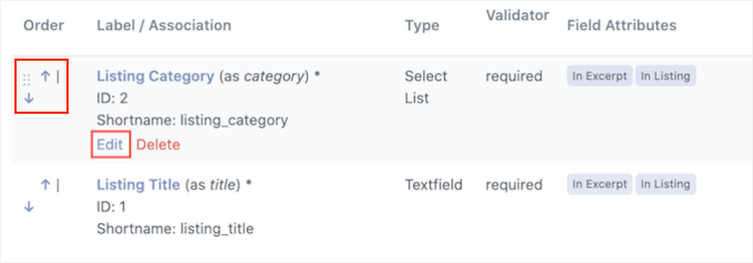 Reordering and editing the form fields in WordPress Reordering and editing the form fields in WordPress