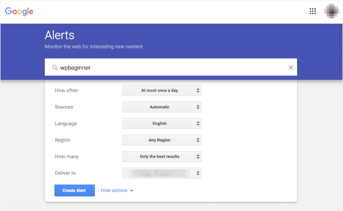 Set up content theft notifications using Google Alerts Set up content theft notifications using Google Alerts