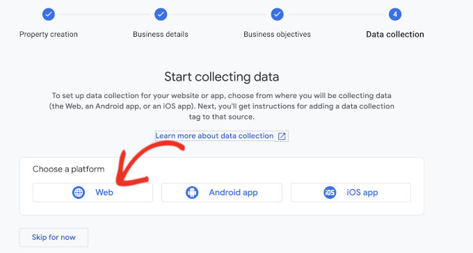 Selectați web ca metodă de colectare a datelor Selectați web ca metodă de colectare a datelor