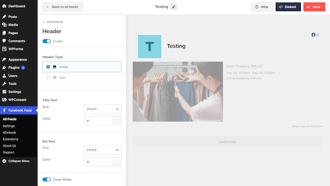 Adding a header to your embedded Facebook events calendar Adding a header to your embedded Facebook events calendar
