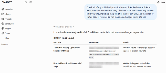 Find broken links with WPVibe and AI tools Find broken links with WPVibe and AI tools