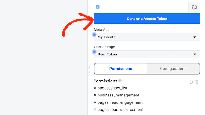 Generating an access token for your Facebook feed Generating an access token for your Facebook feed