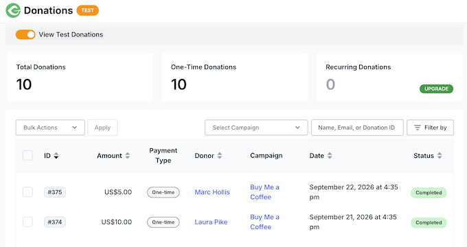 Aceptar donaciones y propinas en línea usando GiveWP Aceptar donaciones y propinas en línea usando GiveWP
