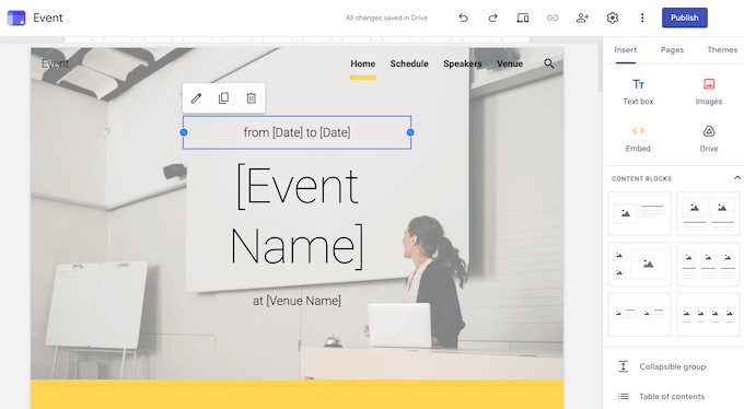 The Google Site Builder The Google Site Builder
