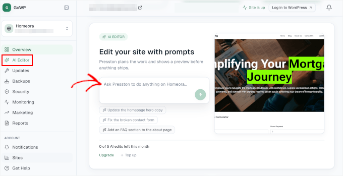 AI Editor in GoWP AI Editor in GoWP