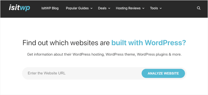 The IsItWP lookup tool The IsItWP lookup tool