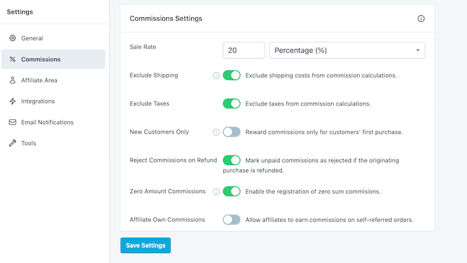 How to set your commission rates in SliceWP
