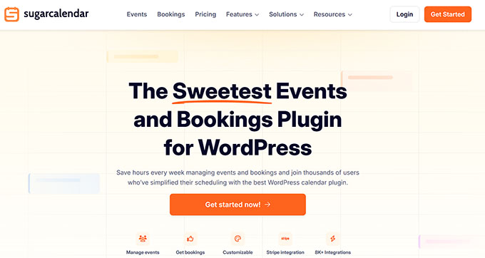 Sugar Calendar website Sugar Calendar website