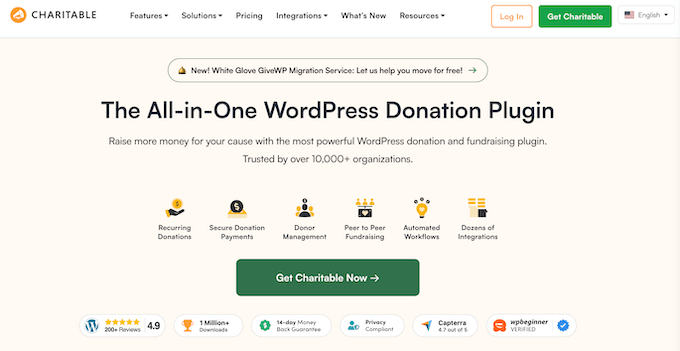 Charitable – El mejor para empezar poco a poco y crecer hasta la recaudación de fondos completa Charitable – El mejor para empezar poco a poco y crecer hasta la recaudación de fondos completa