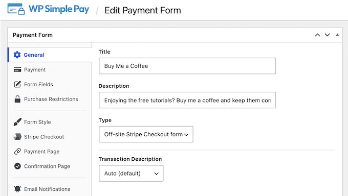 Aceptar propinas en tu sitio web usando WP Simple Pay Aceptar propinas en tu sitio web usando WP Simple Pay