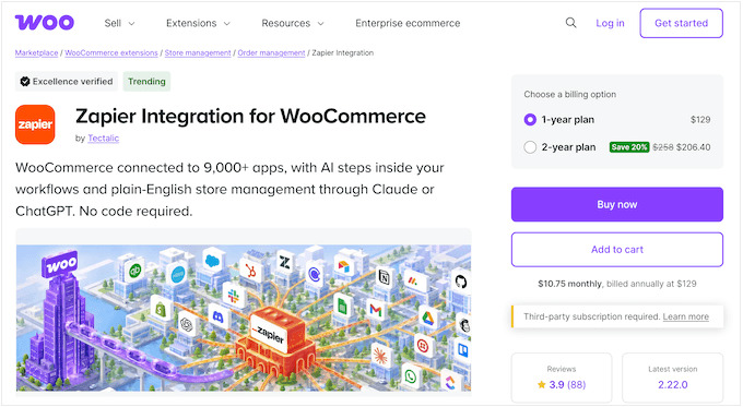 Zapier Integration for WooCommerce – Lo mejor para disparadores de pedidos y suscripciones Zapier Integration for WooCommerce – Lo mejor para disparadores de pedidos y suscripciones