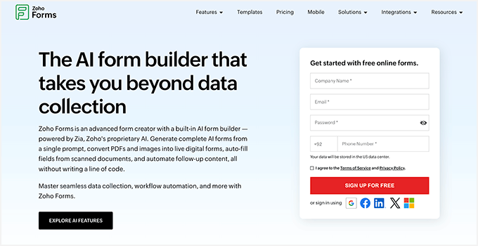 Zoho Forms